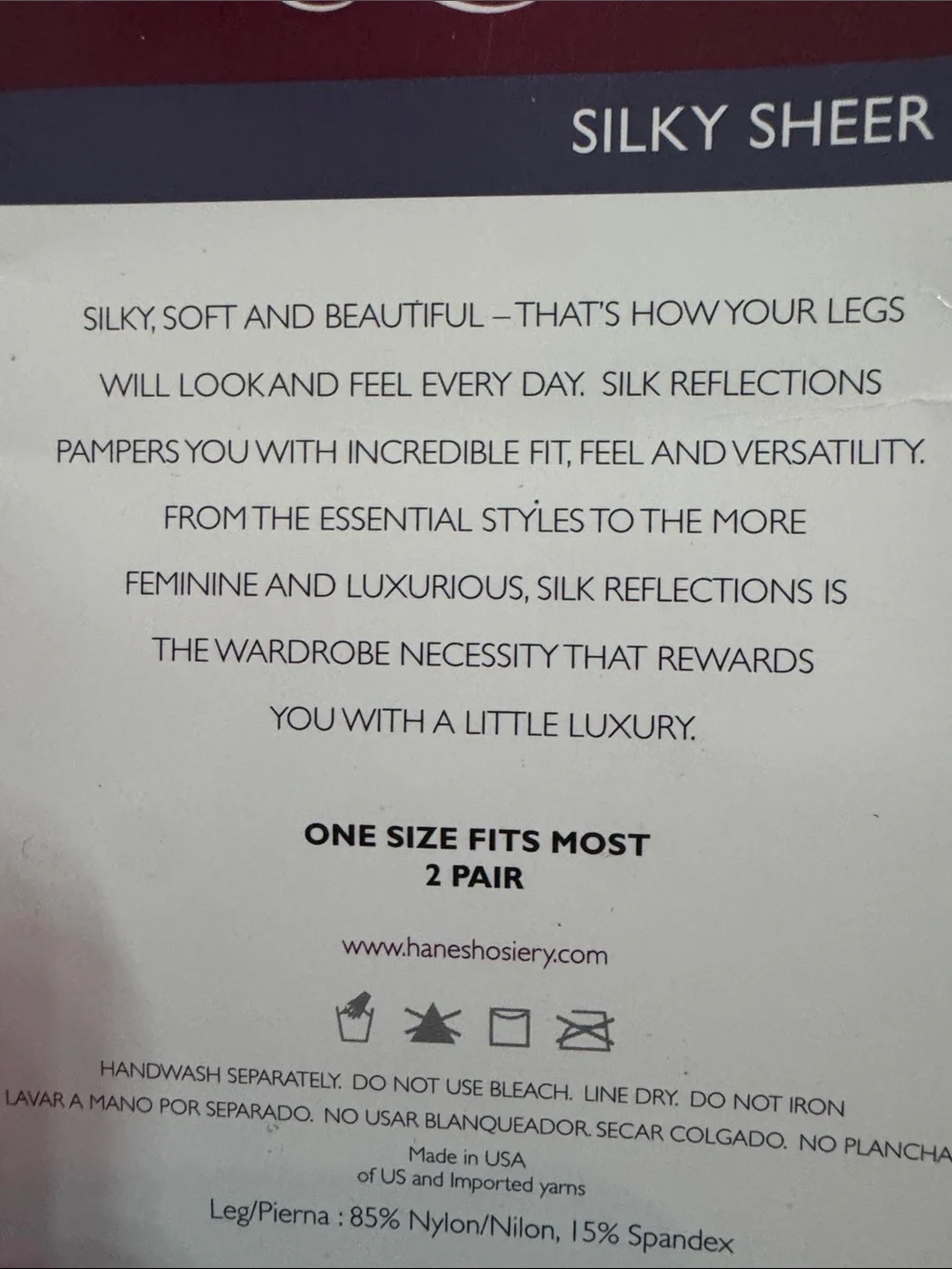 Hanes hosiery